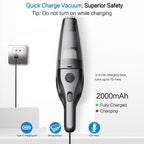 Cordless Handheld Vacuum Cleaner – Lightweight, Powerful Suction, Large Capacity & Rechargeable, Deep Cleaning for Home, Kitchen, Car & Office | 6 Colors