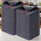23-Piece Cotton Waffle Weave Kitchen Dish Cloths Set Absorbent Quick-Dry Dish Towels 12x12 Inch Multi-Color Options