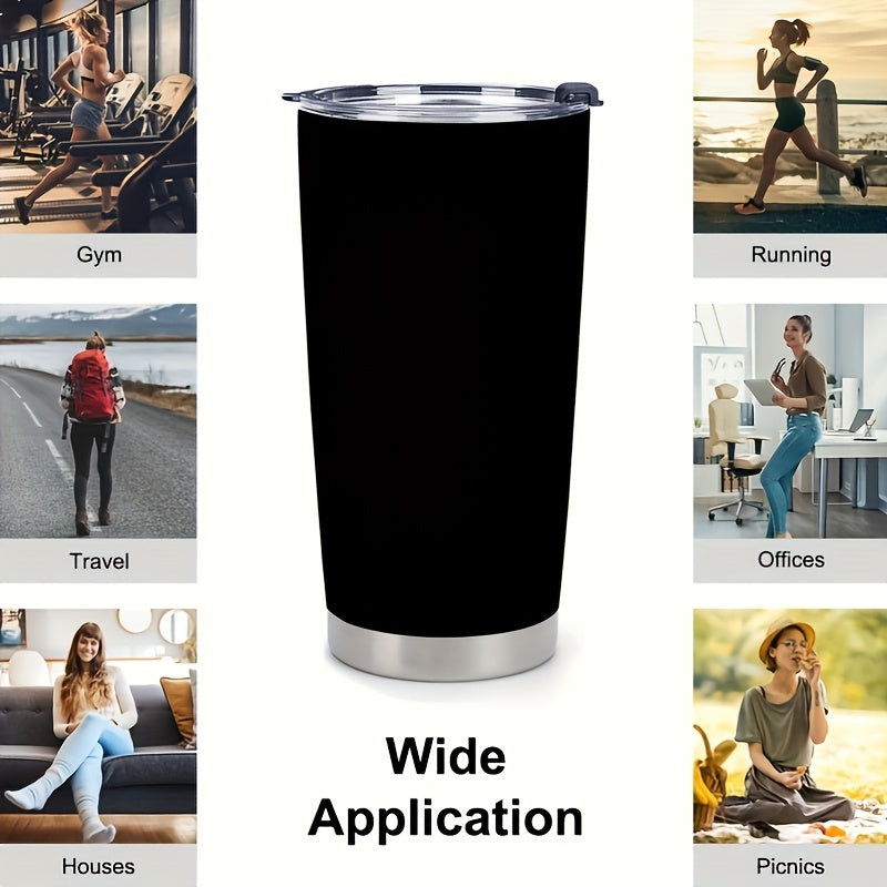 20oz Stainless Steel Travel Mug – Vacuum Insulated Double Wall, Pop-Up Lid, Hot & Cold Drinks, Perfect Gift for Grandpa & Grandfather