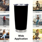20oz Stainless Steel Travel Mug – Vacuum Insulated Double Wall, Pop-Up Lid, Hot & Cold Drinks, Perfect Gift for Grandpa & Grandfather