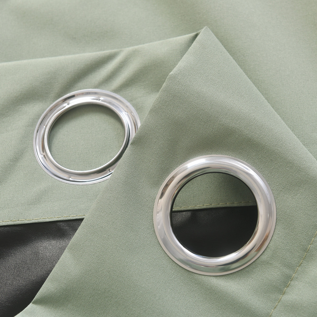 Blackout Curtains Sage Green 100% Light Blocking Thermal Insulated Grommet Drapes – Noise Reducing Energy Efficient Bedroom & Living Room Panels | 5 Sizes Pack of 2