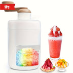 Manual Ice Shaver Machine Hand-Powered BPA-Free Plastic Crusher for Shaved Ice, Snow Cones & Slushies – Includes Ice Cube Trays, Perfect for Home, Parties, Picnics & BBQs