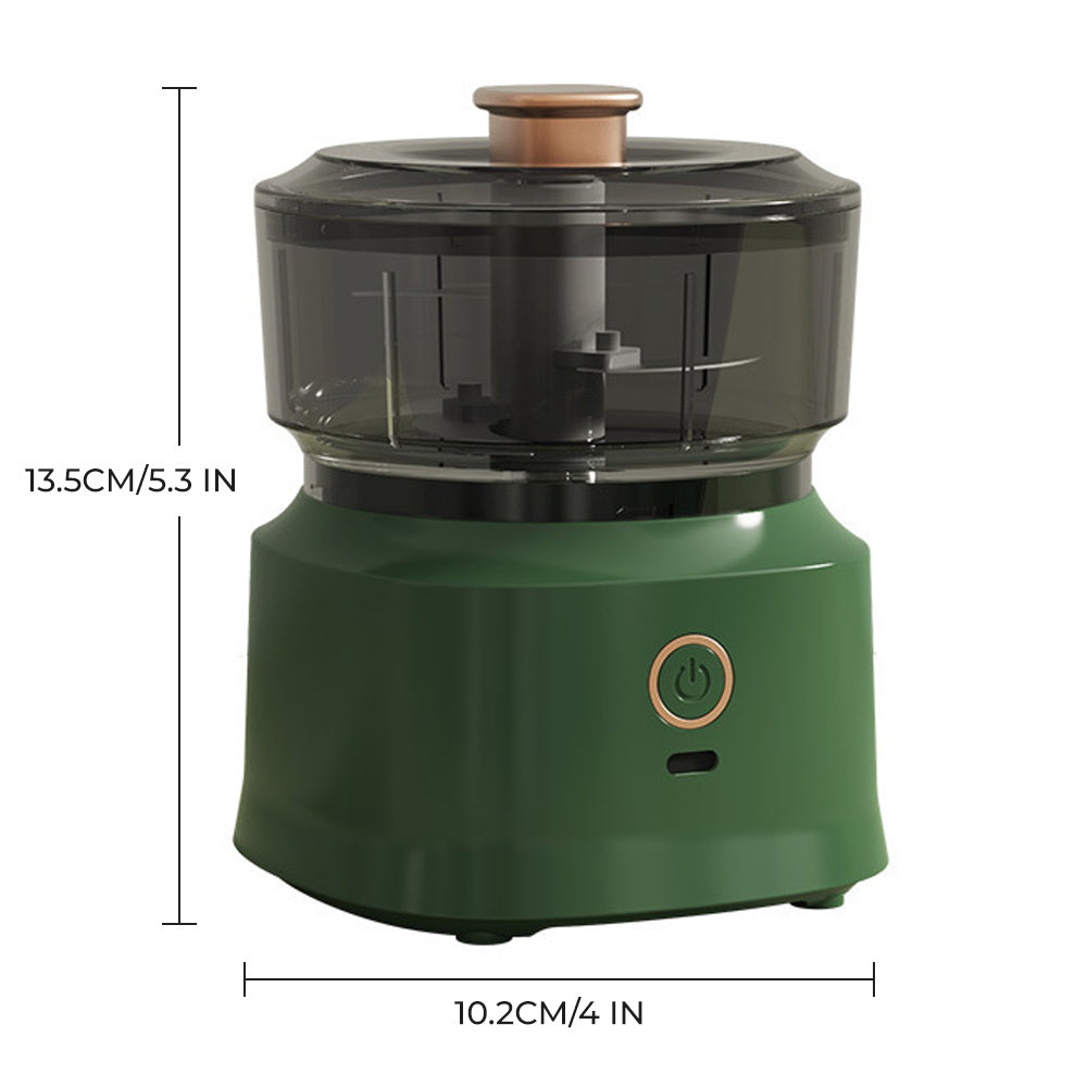 Mini Electric Food Chopper USB Rechargeable, Meat Grinder Vegetable & Garlic Mincer, Compact Cordless Kitchen Food Processor with Copper Motor