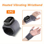Hand Massager Wrist Guard with Heat Adjustable Gears Temperature Control - Wrist Support Strap Joint Fixator for Arthritis Pain Relief Sports Recovery, Men Women Gift
