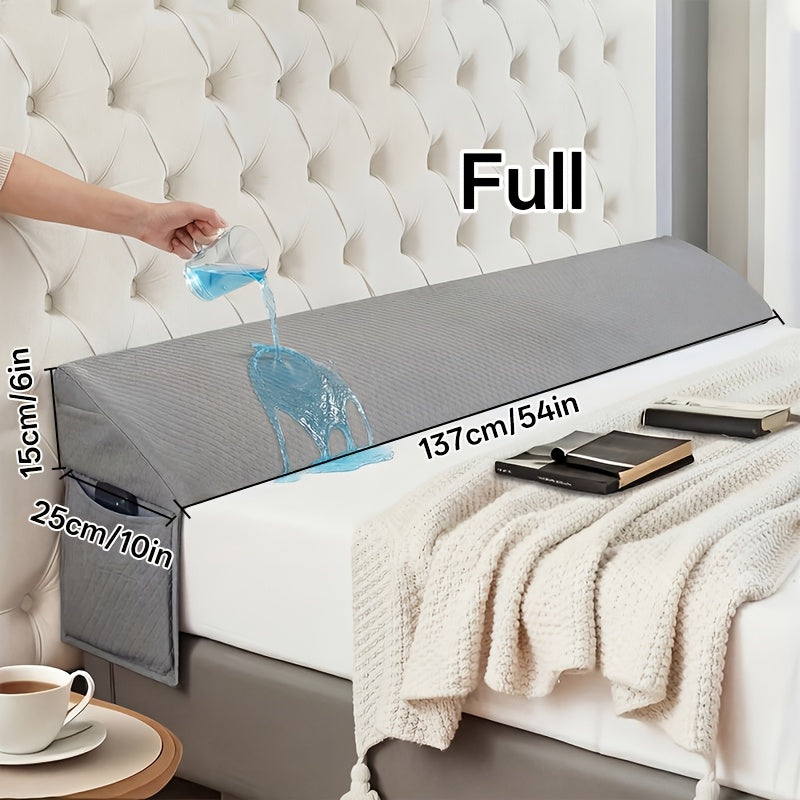 Bed Wedge Mattress Gap Filler Pillow, Headboard Closer Sleeping Pillow Against Headboard or Wall, Removable Cover Anti-Snoring Bed Wedge for Twin Full Queen King