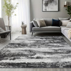 Modern Abstract Area Rug Machine Washable Non-Slip Large Soft Floor Carpet for Living Room Bedroom Dining Room – 6 Sizes 2x5 to 9x12 Ft