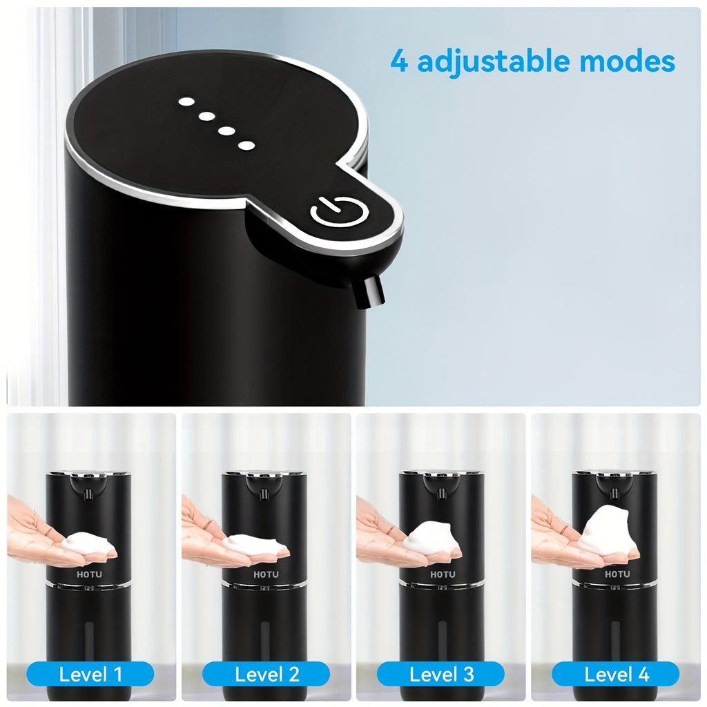 Automatic Soap Dispenser, USB Rechargeable Touchless Electric Soap Dispenser – Wall Mount or Desktop, Bathroom & Kitchen, Black or White