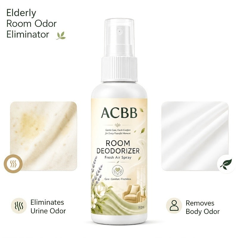 Odor Eliminator Spray for Elderly Care | Room, Bedroom & Body Odor Removal, Urine Odor Neutralizer, Air Freshener Deodorizer for Guesthouses, Hotel Bedrooms & Home, Long-Lasting Fragrance