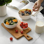 White Ceramic Bowl Set 22oz – Soup, Cereal, Ramen, Oatmeal, Salad & Rice Bowls for Kitchen | 4 or 6 Piece Set | Dishwasher & Microwave Safe