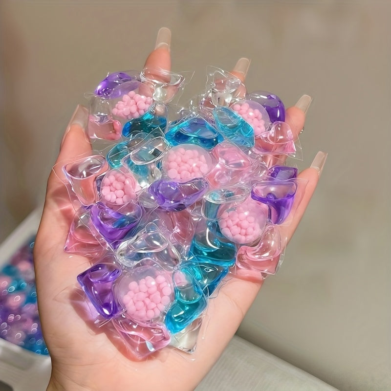 5-in-1 Laundry Detergent Beads Concentrated Formula - Chlorine-Free HE Compatible Stain Removal Laundry Beads 300g 600g Bulk Pack