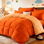 All Season Comforter Set with Pillowcases 2-3 Piece – Soft Fluffy Lightweight Bedding for Kids Dorm Apartment, 29 Colors Including Two-Tone, Twin Queen King Size