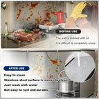 Stainless Steel Splatter Guard 4-Panel Foldable 31.5" - Extra-Wide Grease Splash Shield, Heat Resistant Nonstick Coating, Kitchen Backsplash Protector for Gas Range & Frying Pan | Nuvia Haven
