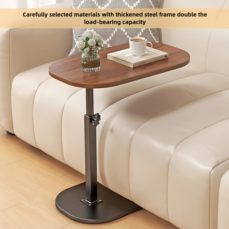 Adjustable Rolling Laptop Desk Mobile Side Table Folding Computer Workstation Home Office Sofa Bedside Coffee Table Mother's Day Gift