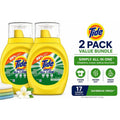 Liquid Laundry Detergent 2-Pack Bundle 25 fl oz Each – Daybreak Fresh Scent, HE Compatible, 17 Loads per Bottle, All-in-One Stain & Odor Removal for All Fabrics