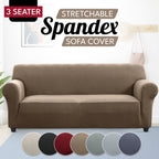 Spandex Stretch Sofa Cover Non-Slip Washable Couch Slipcover for 1 2 3 Seater Elastic Furniture Protector Pet & Kid Friendly Living Room Bedroom Home Decor