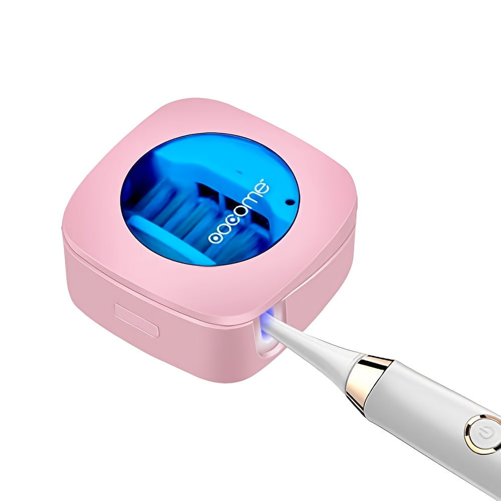 USB Rechargeable Toothbrush Case & Protective Cover – Compact Portable Toothbrush Box with Flip-Top, 200mAh Battery, 4 Colors for Travel Home Dorm & Gifting