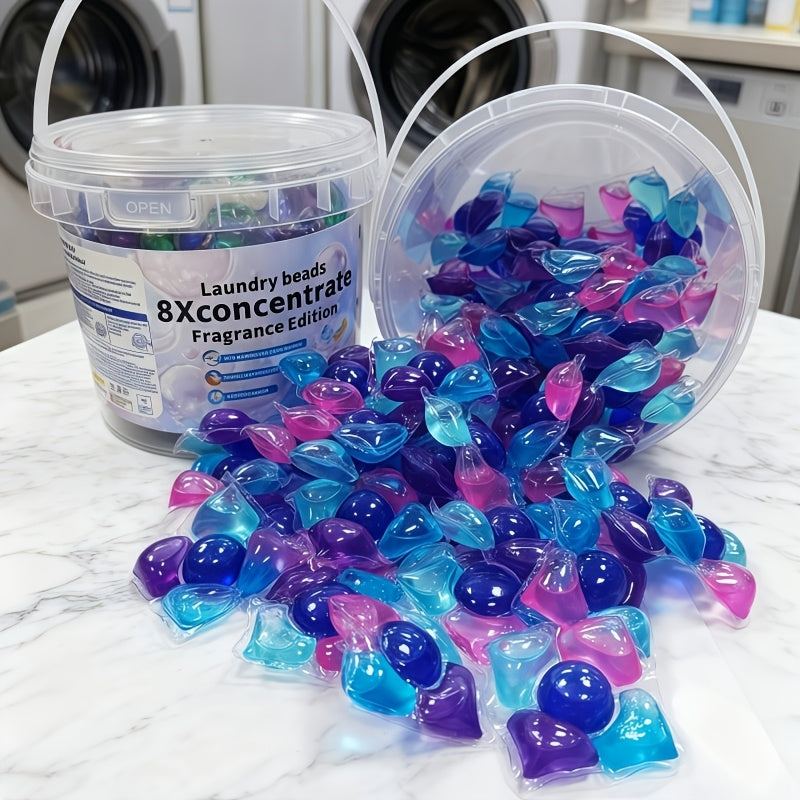5-in-1 Scented Laundry Pods 7.05oz or 21.16oz – Premium Long-Lasting Aroma Detergent Beads, 12g Pre-Measured Pods Wash 8–12 Items, Powerful Stain Remover Fabric Cleaner