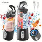 Portable Blender USB-C Rechargeable 6-Blade Stainless Steel – Ice Crush Smoothie Maker with Digital Timer, Battery Display & No-Spill Lid for Gym, Travel & Protein Shakes, Pink or White