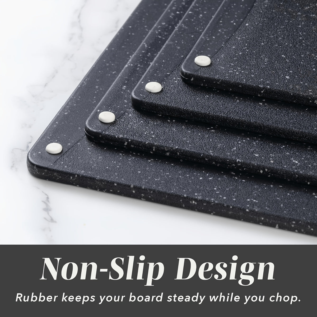 Cutting Board Set 3-Piece Wheat Straw with Granite Pattern – Dual-Sided Dishwasher Safe Chopping Boards for Home Kitchen, Multipurpose Food Prep Tray & Charcuterie Serving Board