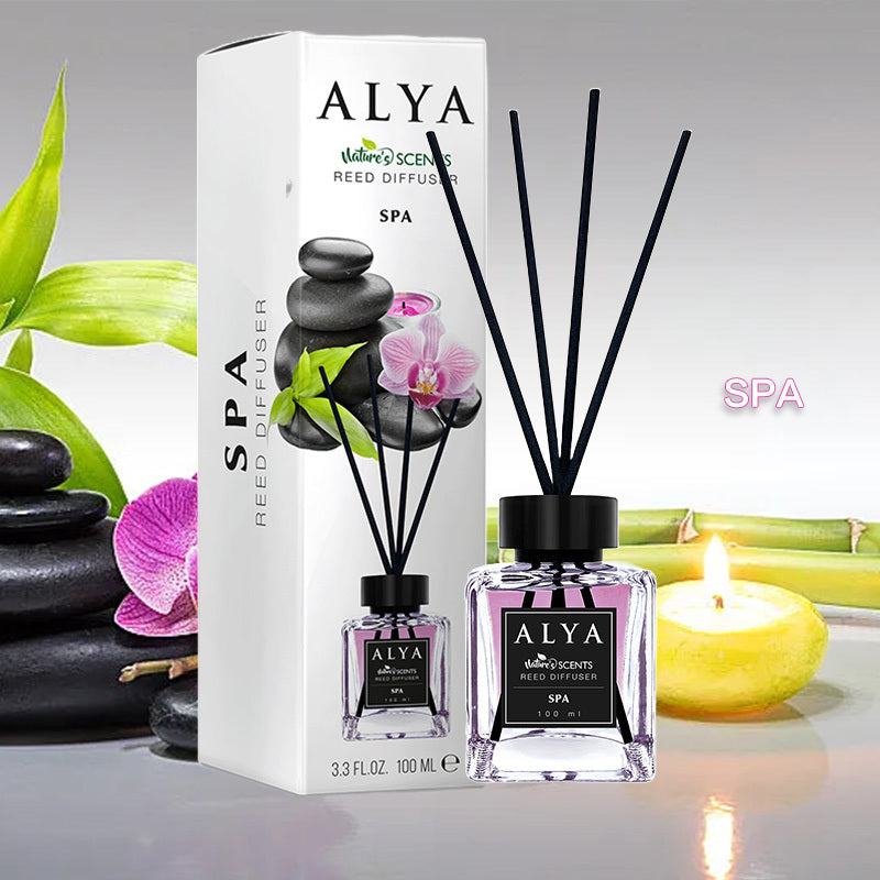 Reed Diffuser Set 3.3oz Essential Oil Air Freshener – Long-Lasting Scent with 4 Reed Sticks & Glass Bottle for Bathroom Bedroom Living Room, Holiday Home Decor Gift