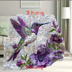 Butterfly Flannel Blanket – Soft Gift for Mom from Daughter | 2D Print Throw Blanket | Mother’s Day, Christmas, Thanksgiving & Birthday Gift | 4 Sizes