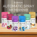 Automatic Spray Air Freshener Refill 8.45 oz, 1 or 4 Pack, 6 Scents Lavender Vanilla Cool Linen Ocean Magnolia Mixed Berries, Odor Eliminating Room Spray for Home Bathroom Car Office Closet