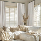 Blackout Curtains for Living Room & Bedroom - 100% Blackout Textured Panels, Thermal Insulated, Rod Pocket & Clip Rings, Multiple Sizes & Colors