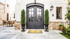 Artificial Pine Tree Set of 2 – Faux Greenery Shaped Christmas Trees for Indoor & Outdoor, Courtyard, Front Door & Holiday Decor