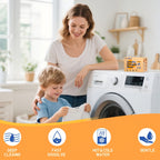 Laundry Detergent Sheets 480 Loads – Eco Washing Strips No Plastic Jug, HE Compatible, Santal Scent & Fragrance-Free, Concentrated Liquidless Laundry Soap for Home, Travel & Dorm