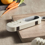 4-Stage Knife Sharpener Professional Manual Sharpener - Multi-Purpose Kitchen Knife Sharpener for Ceramic, Scissors & Hunting Knives, Anti-Slip Ergonomic Handle, Stone Design Blade Sharpener