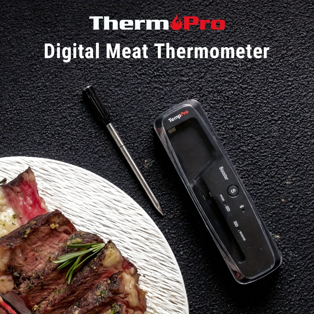 Wireless Meat Thermometer 500ft Bluetooth, Digital Food Thermometer with Dual Sensors & App Alerts for Oven, Grill, BBQ, Smoker & Air Fryer, 36Hr Battery, Dishwasher-Safe Probe, Perfect BBQ Gift