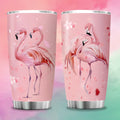 Flamingo Insulated Tumbler 20oz Double-Walled Travel Cup Pink Love Design - Large Capacity Car Cup for Hot & Cold Drinks Gift for Teachers Friends Family Holiday Birthday
