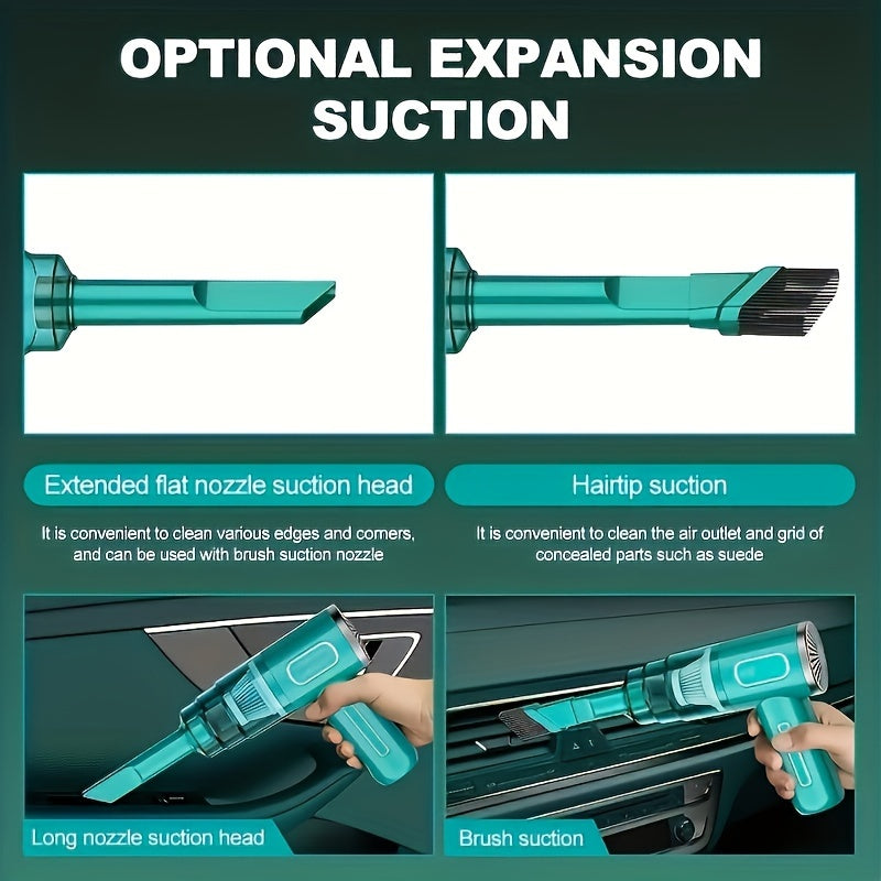 Handheld Vacuum Cleaner 5000Pa Portable Cordless Car Home Mini Vacuum Strong Suction for Car Interior Keyboard Pet Hair Dust