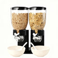Dry Food & Candy Dispenser with Spoon, Bowl & Lid – 17.5oz Countertop Snack Organizer for Pantry, Oatmeal, Nuts, Granola & Treats