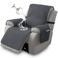 Chenille Knit Recliner Chair Cover 1pc – Non-Slip Sofa Slipcover with Elastic Straps & Drawstring for Large Recliners, Washable Pet Furniture Protector for Dogs Cats, Home Decor