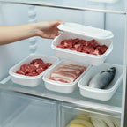Food Storage Containers 10 Piece Set 5 Containers with Lids Stackable Freezer-Safe Food-Grade Meal Prep Bento Boxes for Fridge Meat Fruit