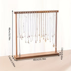 Necklace Display Stand with 24 or 36 Hooks – Rustic Multi-Hook Jewelry Tower Organizer for Home, Boutiques & Retail Stores, Tabletop Jewelry Rack, Tool-Free Assembly