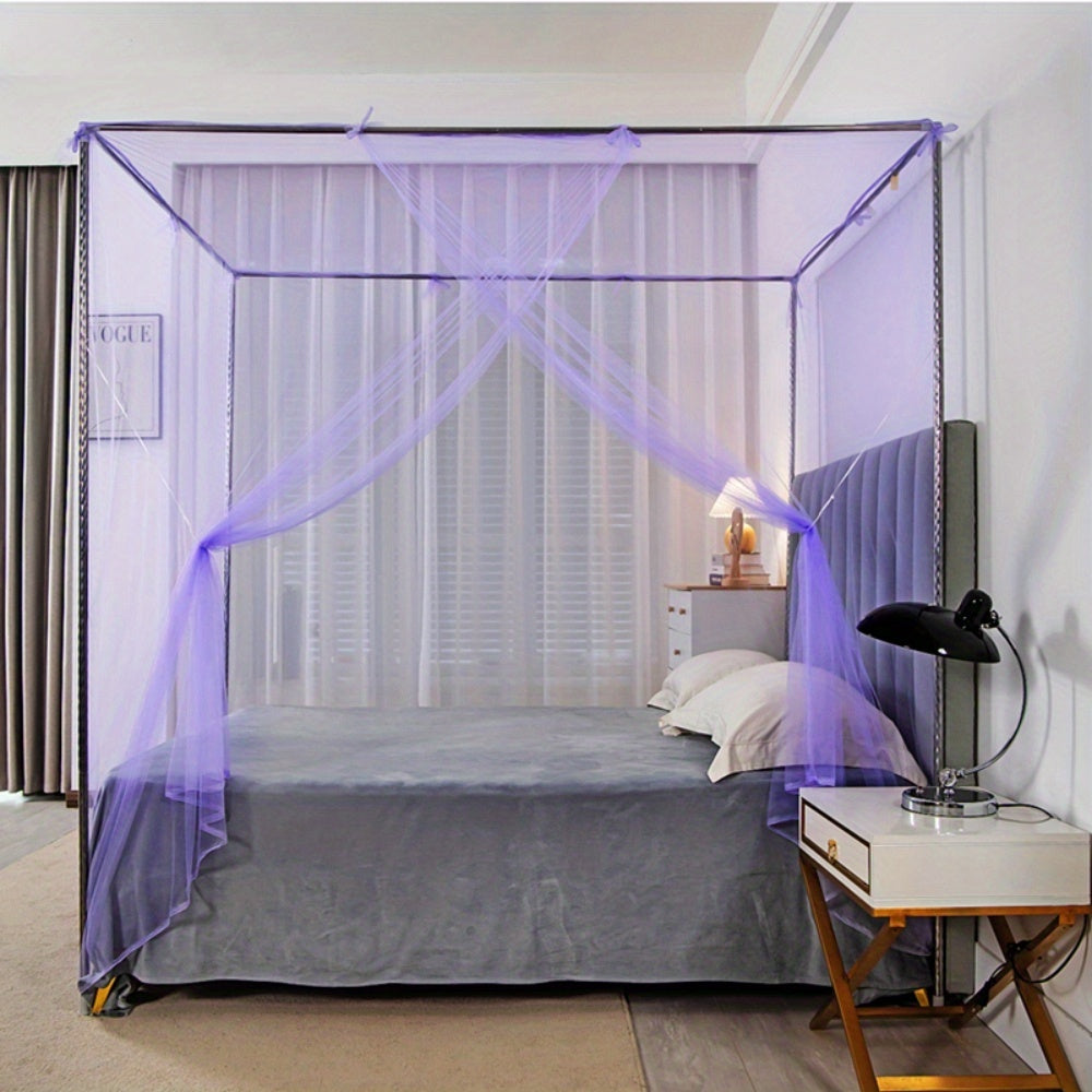 4-Corner Bed Canopy Mosquito Net – Bedroom & Camping | M / L / XL / 2XL