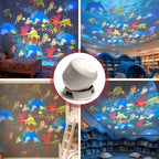 LED Ocean Night Light Projector with 360° Rotation – Dynamic Wave Projection, Soft Eye-Care Light, Sleep Aid Lamp for Bedroom, Living Room, Kids Room & Game Room – Portable Home Decor Gift