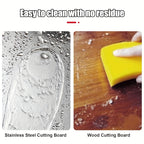 Stainless Steel Cutting Board Set 3 Piece - Dual-Sided SUS304 Metal Chopping Boards Non-Stick Rust-Resistant BPA-Free Portable for Kitchen Camping Picnic, Meat Fruit Vegetables