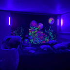 Black Light Bar 10W 1ft LED UV Blacklight Strip Lights – Magnetic Mount for Glow Party, Tapestry, Poster, Body Paint, Cabinet & Display – 2 to 14 Pack