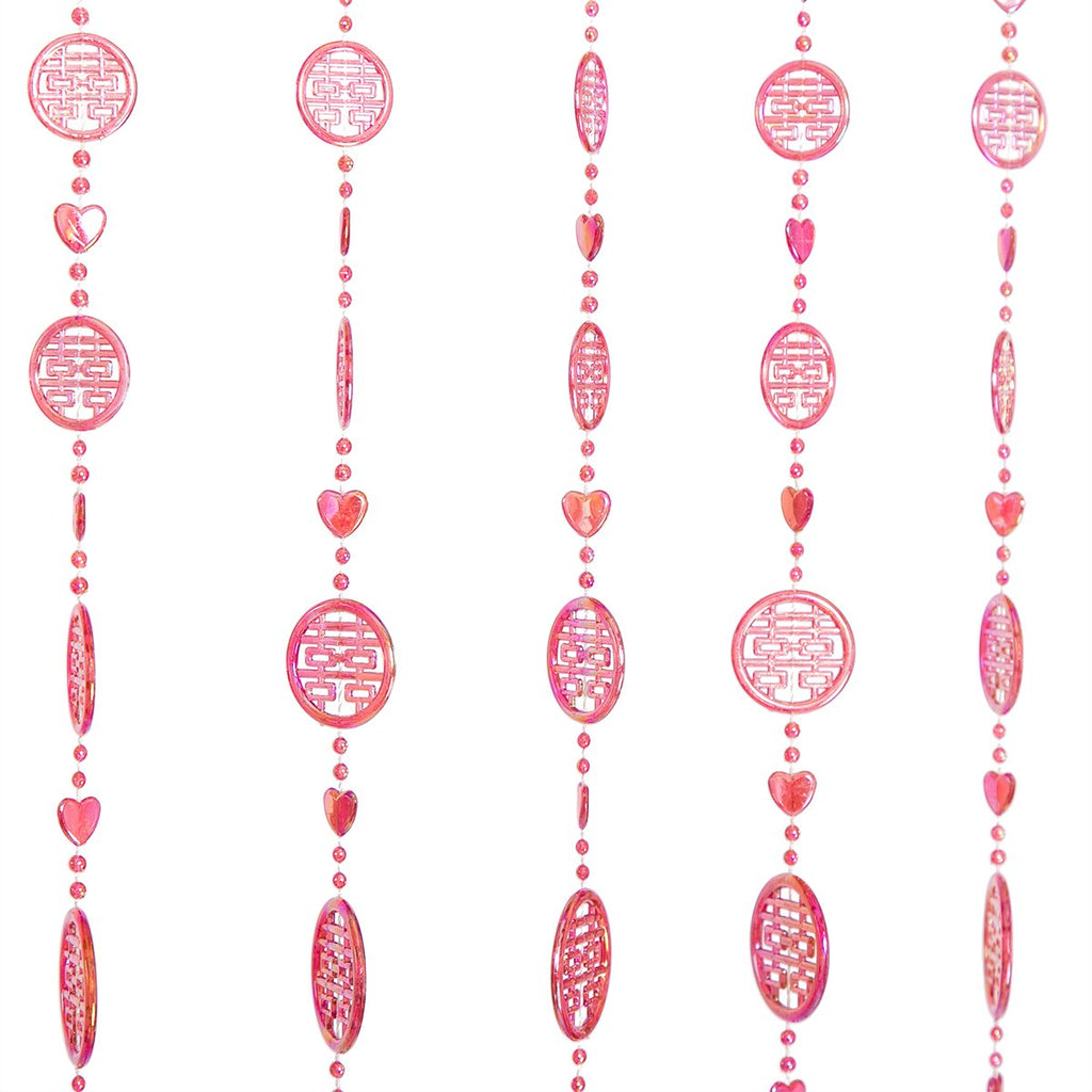 Acrylic Beaded Curtain 35.5x72 Inch for Doorways and Windows - Boho Room Divider and Closet Door Curtain - Decorative Bead Curtain for Bedroom, Wedding, Events and Retail Window Display