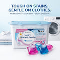 Ultra Oxi Laundry Detergent Pods 52 Count, 8X More Cleaning Power with Built-In Pre-Treater for Tough Stains, HE Compatible Concentrated Laundry Pods for Whites & Colors