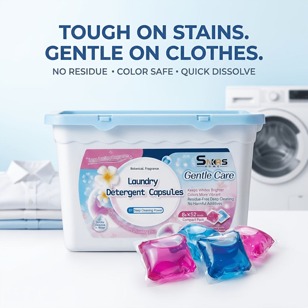 Ultra Oxi Laundry Detergent Pods 52 Count, 8X More Cleaning Power with Built-In Pre-Treater for Tough Stains, HE Compatible Concentrated Laundry Pods for Whites & Colors