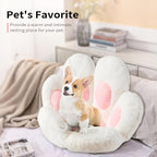 Cat Paw Cushion Jumbo Plush 23.6"x27.6", Oversized Cute Cat Paw Print Pillow with Quilted Cover & Filling for Office Chair, Gaming Chair, Bed & Floor Decor