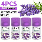 Automatic Spray Air Freshener Refill 8.45 oz, 1 or 4 Pack, 6 Scents Lavender Vanilla Cool Linen Ocean Magnolia Mixed Berries, Odor Eliminating Room Spray for Home Bathroom Car Office Closet