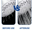 Shower Head & Bathroom Cleaner Spray Gel - No-Scrub No-Wipe Formula, Removes Mineral Deposits & Limescale from Showerheads, Bathtubs, Sinks & Toilets, Works on Glass & Metal, 120ml / 240ml