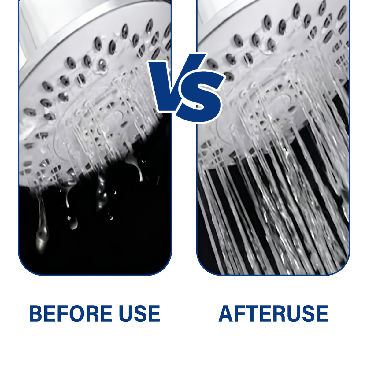 Shower Head & Bathroom Cleaner Spray Gel - No-Scrub No-Wipe Formula, Removes Mineral Deposits & Limescale from Showerheads, Bathtubs, Sinks & Toilets, Works on Glass & Metal, 120ml / 240ml