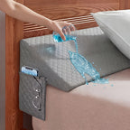 Bed Wedge Mattress Gap Filler Pillow, Headboard Closer Sleeping Pillow Against Headboard or Wall, Removable Cover Anti-Snoring Bed Wedge for Twin Full Queen King