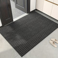 Striped Non-Slip Floor Mat with Rubber Bottom - Dust Removal Entrance Door Mat for Kitchen, Entryway & Indoor Use, Easy Clean Durable Carpet Mat in Multiple Sizes & Colors